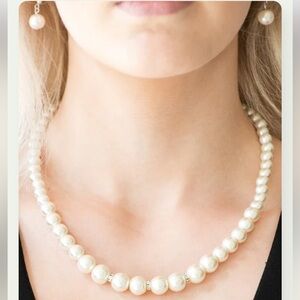 Faux Pearls and Earrings Set